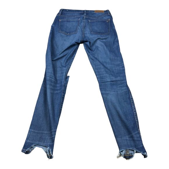MADEWELL 10" High Rise Skinny Jeans Button Fly Size 27 Frayed Hems - Picture 2 of 8